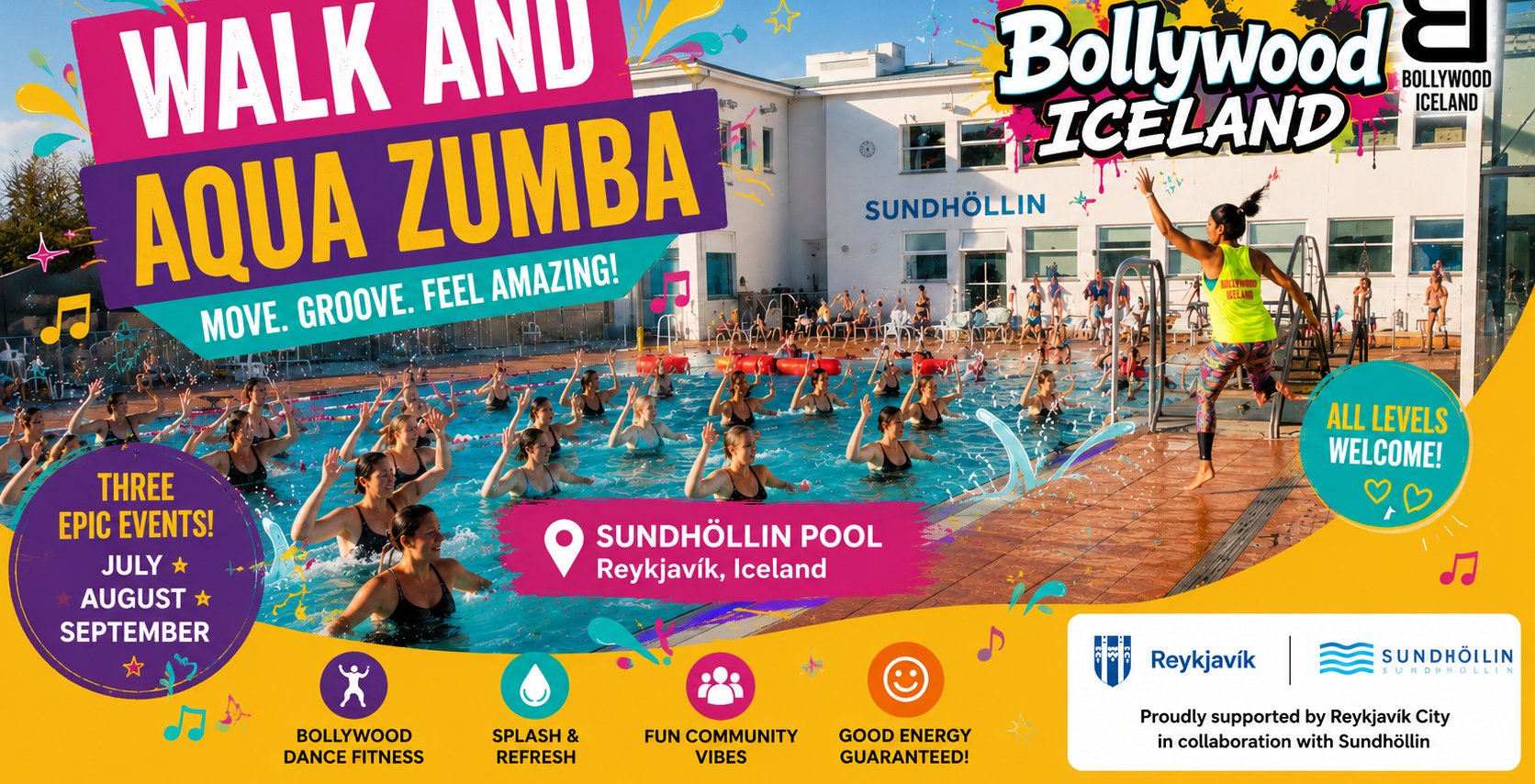 Popup Ganga & Aqua Zumba! 15.08.26-13pm