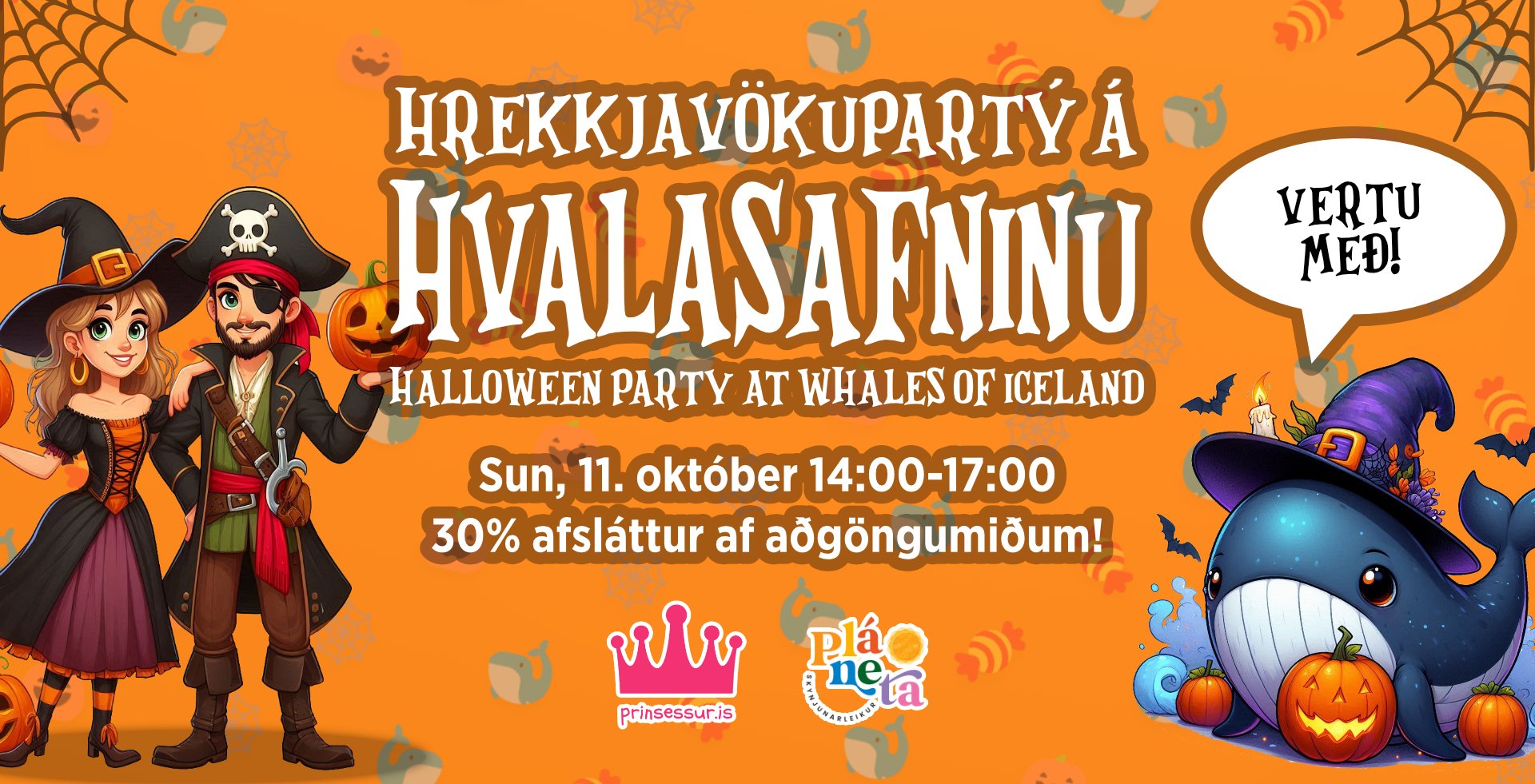 Hrekkjavökupartý á Hvalasafninu